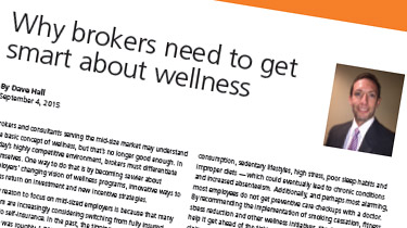 Why brokers need to get smart about wellness