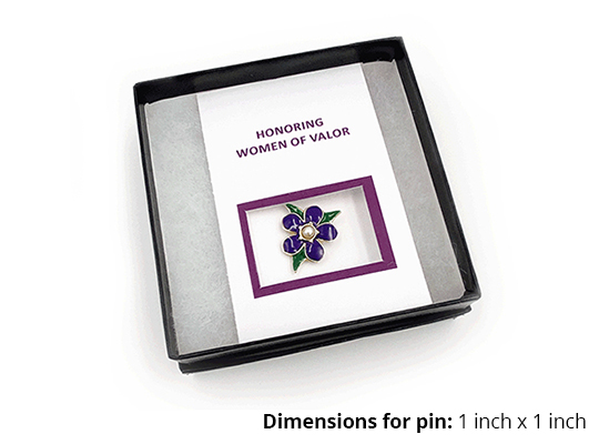 Women of Valor lapel pin