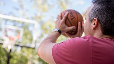 man with football