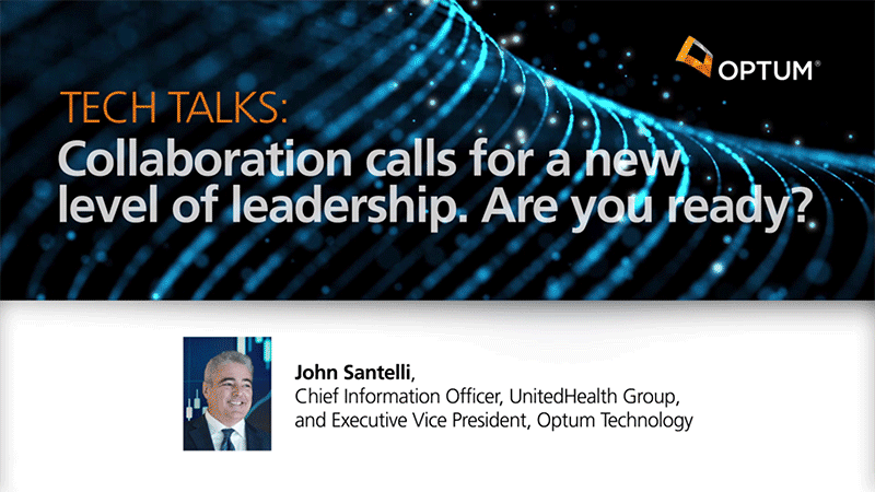 Tech Talk on data sharing with UHG CIO John Santelli